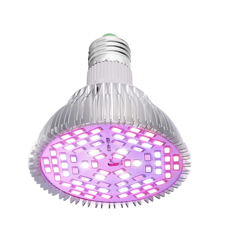 LED Grow Lights Bulb E27 50W Plant Grow Light Full Spectrum Or Indoor Plants Garden Growing Greenhouse Succulents